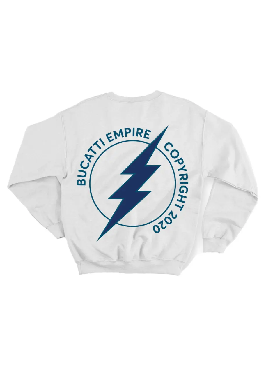 Bluza white_Bucatti Empire Logo Blue_spate.jpg