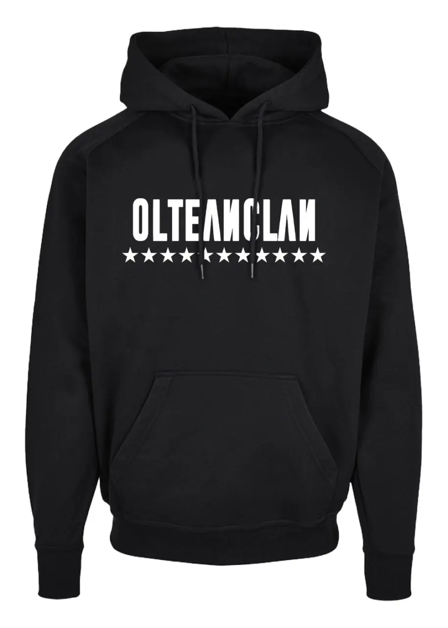 Hoodie Premium black_Olteanclan alb_FATA.jpg