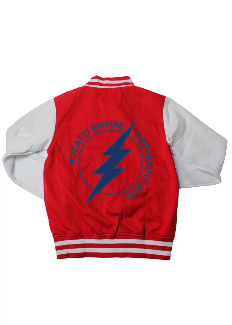 Jacheta rosie_Bucatti Empire Logo Blue_spate.jpg